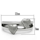 TK398 - Stainless Steel Ring High polished (no plating) Women No Stone No Stone