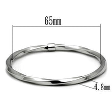 TK410 - Stainless Steel Bangle High polished (no plating) Women No Stone No Stone