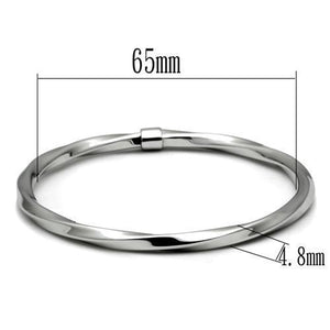 TK410 - Stainless Steel Bangle High polished (no plating) Women No Stone No Stone