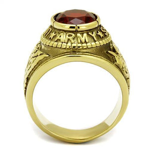 TK414706G - Stainless Steel Ring IP Gold(Ion Plating) Men Synthetic Siam