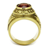 TK414706G - Stainless Steel Ring IP Gold(Ion Plating) Men Synthetic Siam