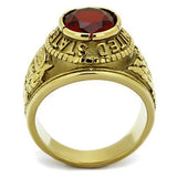 TK414706G - Stainless Steel Ring IP Gold(Ion Plating) Men Synthetic Siam