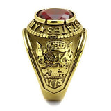 TK414706G - Stainless Steel Ring IP Gold(Ion Plating) Men Synthetic Siam