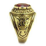 TK414706G - Stainless Steel Ring IP Gold(Ion Plating) Men Synthetic Siam