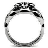 TK468 - Stainless Steel Ring High polished (no plating) Men No Stone No Stone