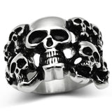 TK471 - Stainless Steel Ring High polished (no plating) Men No Stone No Stone