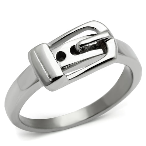 TK472 - Stainless Steel Ring High polished (no plating) Women No Stone No Stone