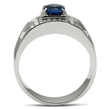 TK497 - Stainless Steel Ring High polished (no plating) Men Synthetic Montana
