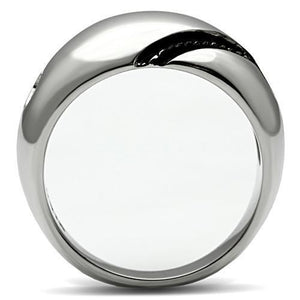TK524 - Stainless Steel Ring High polished (no plating) Women No Stone No Stone