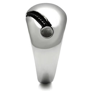 TK524 - Stainless Steel Ring High polished (no plating) Women No Stone No Stone