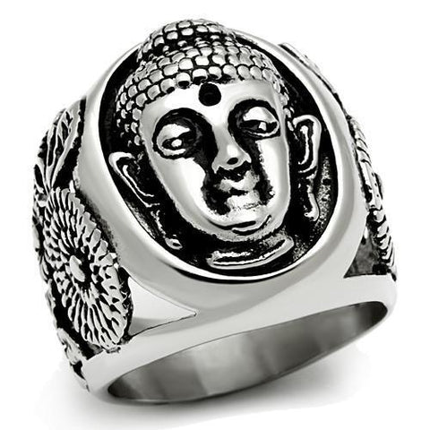 TK582 - Stainless Steel Ring High polished (no plating) Men No Stone No Stone