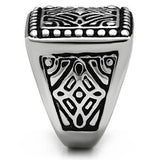TK585 - Stainless Steel Ring High polished (no plating) Men No Stone No Stone