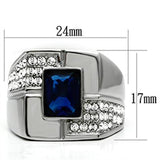 TK587 - Stainless Steel Ring High polished (no plating) Men Synthetic Montana