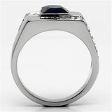 TK587 - Stainless Steel Ring High polished (no plating) Men Synthetic Montana