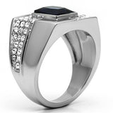 TK587 - Stainless Steel Ring High polished (no plating) Men Synthetic Montana