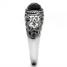 TK599 - Stainless Steel Ring High polished (no plating) Men Blue Sand Montana