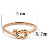 TK630R - Stainless Steel Ring IP Rose Gold(Ion Plating) Women No Stone No Stone