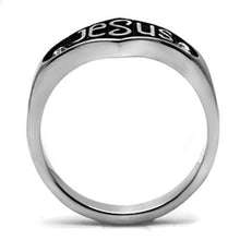TK631 - Stainless Steel Ring High polished (no plating) Unisex Top Grade Crystal Clear