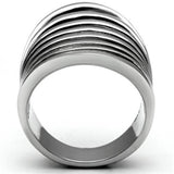 TK665 - Stainless Steel Ring High polished (no plating) Women No Stone No Stone
