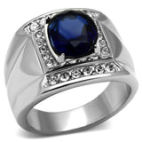 TK699 - Stainless Steel Ring High polished (no plating) Men Synthetic Montana