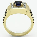 TK754 - Stainless Steel Ring Two-Tone IP Gold (Ion Plating) Men Synthetic Montana