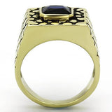 TK763 - Stainless Steel Ring IP Gold(Ion Plating) Men Synthetic Montana