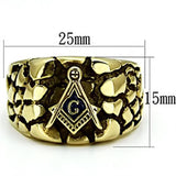 TK778 - Stainless Steel Ring IP Gold(Ion Plating) Men No Stone No Stone