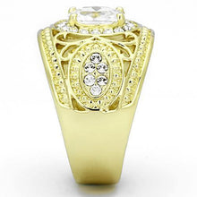 TK868 - Stainless Steel Ring IP Gold(Ion Plating) Women AAA Grade CZ Clear
