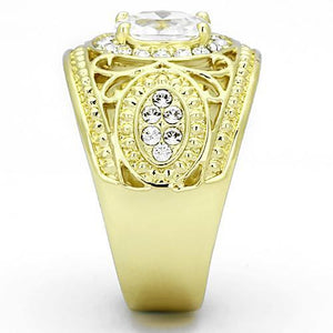 TK868 - Stainless Steel Ring IP Gold(Ion Plating) Women AAA Grade CZ Clear
