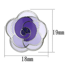 TK903 - Stainless Steel Earrings High polished (no plating) Women Epoxy Multi Color