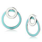 TK916 - Stainless Steel Earrings High polished (no plating) Women Epoxy Multi Color