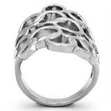 TK939 - Stainless Steel Ring High polished (no plating) Women No Stone No Stone