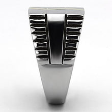 TK950 - Stainless Steel Ring Two-Tone IP Gold (Ion Plating) Men Epoxy Jet