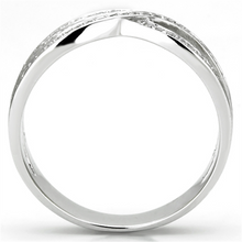 TS131 - 925 Sterling Silver Ring Rhodium Women AAA Grade CZ Clear