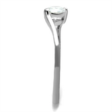 TS272 - 925 Sterling Silver Ring Rhodium Women AAA Grade CZ Clear