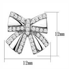 TS287 - 925 Sterling Silver Earrings Rhodium Women AAA Grade CZ Clear
