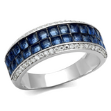 TS526 - 925 Sterling Silver Ring Rhodium Women Synthetic Montana