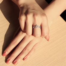TS582 - 925 Sterling Silver Ring Rhodium Women AAA Grade CZ Clear