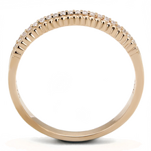 TS592 - 925 Sterling Silver Ring Rose Gold Women AAA Grade CZ Clear