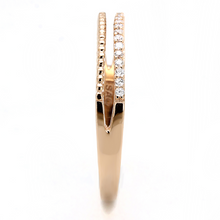 TS592 - 925 Sterling Silver Ring Rose Gold Women AAA Grade CZ Clear
