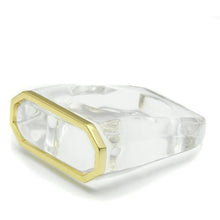 VL016 - Brass Ring Gold Women Synthetic Clear