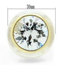 VL018 - Brass Ring Gold Women AAA Grade CZ Clear