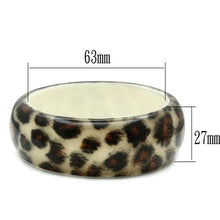 VL033 - Resin Bangle N/A Women Synthetic Animal pattern