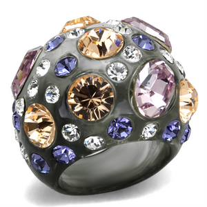 VL114 - Resin Ring N/A Women Top Grade Crystal Multi Color