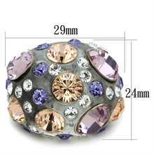 VL114 - Resin Ring N/A Women Top Grade Crystal Multi Color