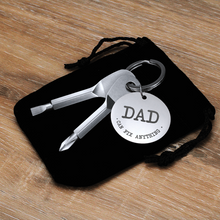 Dad Can Fix Anything Screwdriver key chain set