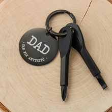 Dad Can Fix Anything Screwdriver key chain set
