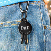 Dad Can Fix Anything Screwdriver key chain set