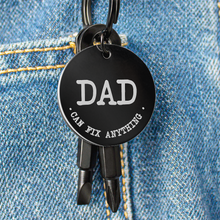 Dad Can Fix Anything Screwdriver key chain set