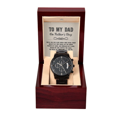 Black Chronograph Watch for Dad